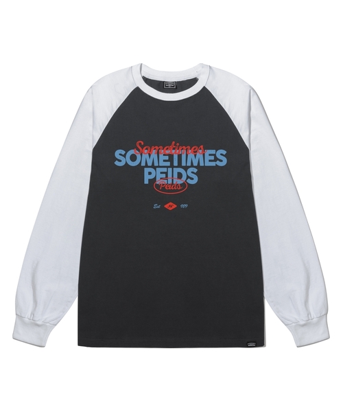 PEID(ペイド)の「PD サムタイム ラグラン長袖Tシャツ 4Color(Tシャツ/カットソー・レディース・ブラック/ホワイト/チャコールグレー/アッシュグレー・LARGE/X-LARGE)」の4枚目の写真