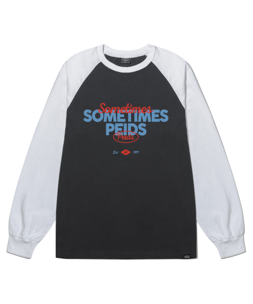 PEID(ペイド)の「PD サムタイム ラグラン長袖Tシャツ 4Color(Tシャツ/カットソー・レディース・ブラック/ホワイト/チャコールグレー/アッシュグレー・LARGE/X-LARGE)」の12枚目の写真