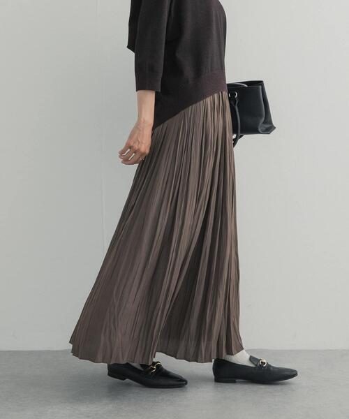 URBAN RESEARCH DOORS(アーバンリサーチドアーズ)の「ランダムプリーツスカート(スカート・レディース・ベージュ系その他/ホワイト系その他/ブラック・FREE)」の3枚目の写真