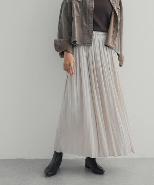 URBAN RESEARCH DOORS(アーバンリサーチドアーズ)の「ランダムプリーツスカート(スカート・レディース・ベージュ系その他/ホワイト系その他/ブラック・FREE)」の5枚目の写真