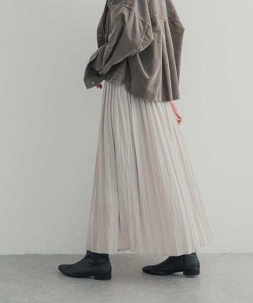 URBAN RESEARCH DOORS(アーバンリサーチドアーズ)の「ランダムプリーツスカート(スカート・レディース・ベージュ系その他/ホワイト系その他/ブラック・FREE)」の6枚目の写真