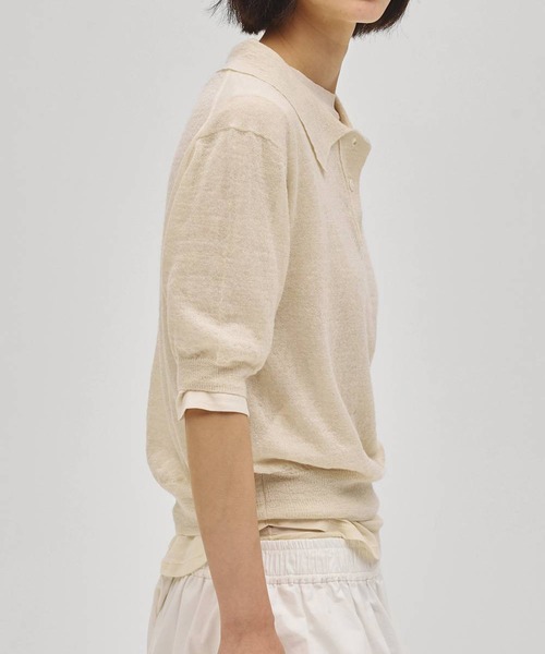 TODAYFUL(トゥデイフル)の「【TODAYFUL/トゥデイフル】Sheer Fraice Tops/シアーフライストップス(Tシャツ/カットソー・レディース・アイボリー/インディゴブルー/ライトグレー・FREE)」の10枚目の写真