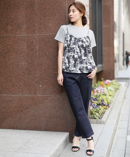 LEPSIM（レプシィム）の「カリフォルニアコットンポケTシャツ/SS　713031（Tシャツ/カットソー・レディース・トップグレー/ブラック/サックスブルー/オフホワイト/ライトピンク/ベージュ・MEDIUM/LARGE）」の14枚目の写真