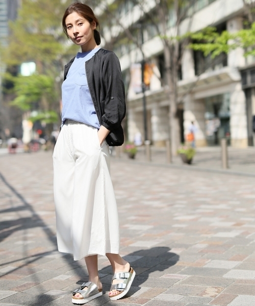 LEPSIM（レプシィム）の「カリフォルニアコットンポケTシャツ/SS　713031（Tシャツ/カットソー・レディース・トップグレー/ブラック/サックスブルー/オフホワイト/ライトピンク/ベージュ・MEDIUM/LARGE）」の15枚目の写真