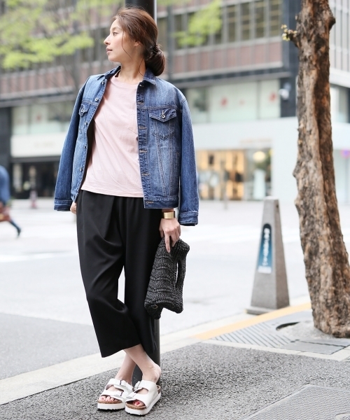 LEPSIM（レプシィム）の「カリフォルニアコットンポケTシャツ/SS　713031（Tシャツ/カットソー・レディース・トップグレー/ブラック/サックスブルー/オフホワイト/ライトピンク/ベージュ・MEDIUM/LARGE）」の16枚目の写真