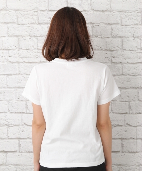 LEPSIM（レプシィム）の「カリフォルニアコットンポケTシャツ/SS　713031（Tシャツ/カットソー・レディース・トップグレー/ブラック/サックスブルー/オフホワイト/ライトピンク/ベージュ・MEDIUM/LARGE）」の8枚目の写真