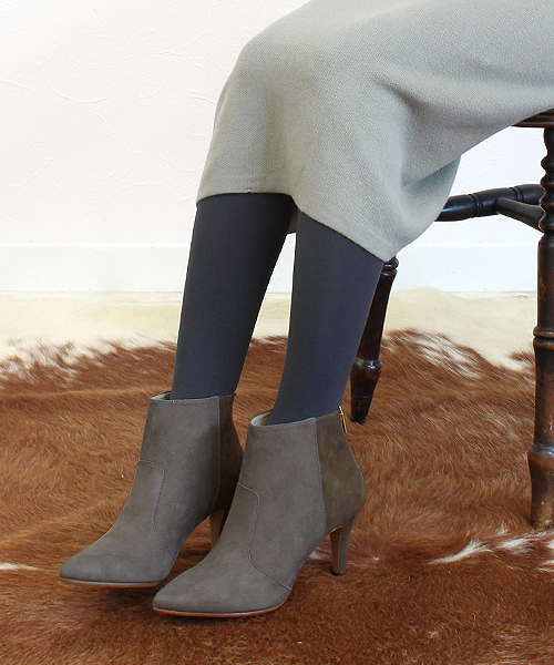 Carlie e felice（カーリーエフェリーチェ）の「【MADE IN JAPAN】【安心の日本製】美脚効果あり！ポインテッドトゥブーティ【Carlie e felice/カーリーエフェリーチェ】（ブーツ・レディース・ブラック/ベージュ/グレー/キャメル・M/L/S/LL）」の17枚目の写真