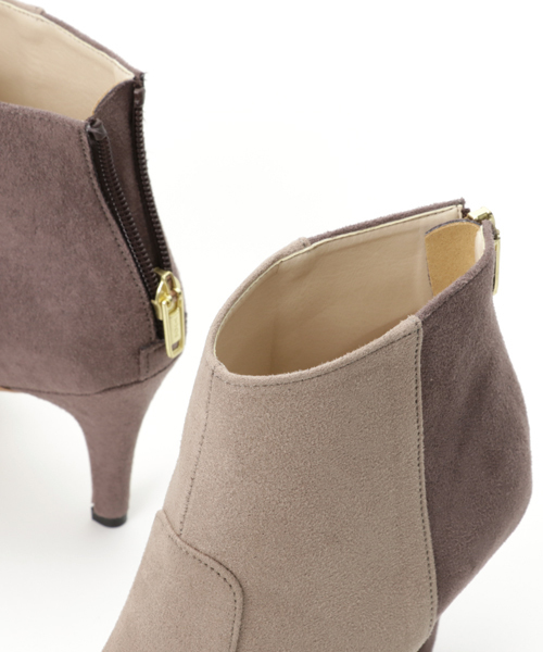 Carlie e felice（カーリーエフェリーチェ）の「【MADE IN JAPAN】【安心の日本製】美脚効果あり！ポインテッドトゥブーティ【Carlie e felice/カーリーエフェリーチェ】（ブーツ・レディース・ブラック/ベージュ/グレー/キャメル・M/L/S/LL）」の7枚目の写真