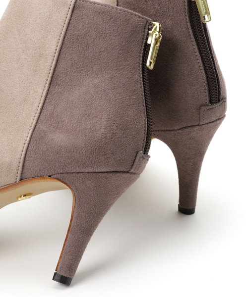 Carlie e felice（カーリーエフェリーチェ）の「【MADE IN JAPAN】【安心の日本製】美脚効果あり！ポインテッドトゥブーティ【Carlie e felice/カーリーエフェリーチェ】（ブーツ・レディース・ブラック/ベージュ/グレー/キャメル・M/L/S/LL）」の8枚目の写真