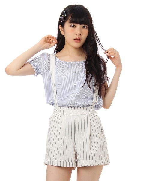 PINK-latte（ピンクラテ）の「サスペンダー付きショートパンツ（その他