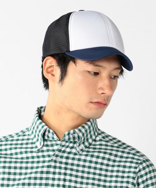 coen（コーエン）の「メッシュ切り替えキャップ●（キャップ・メンズ・ブラック/ネイビー・FREE）」の6枚目の写真
