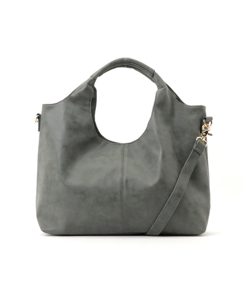 REAL CUBE(リアルキューブ)の「REAL CUBE フェイクレザー2WAYバッグ(ショルダーバッグ・レディース・モスグリーン/ワインレッド/オフホワイト/ブラック/モカ/ベージュ/オレンジ・FREE)」の18枚目の写真