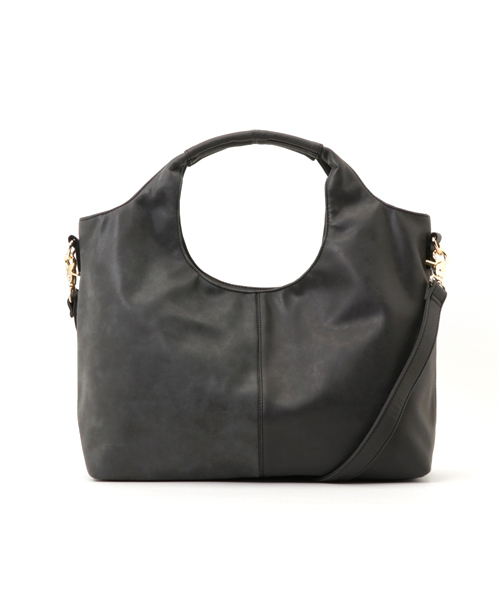 REAL CUBE(リアルキューブ)の「REAL CUBE フェイクレザー2WAYバッグ(ショルダーバッグ・レディース・モスグリーン/ワインレッド/オフホワイト/ブラック/モカ/ベージュ/オレンジ・FREE)」の2枚目の写真