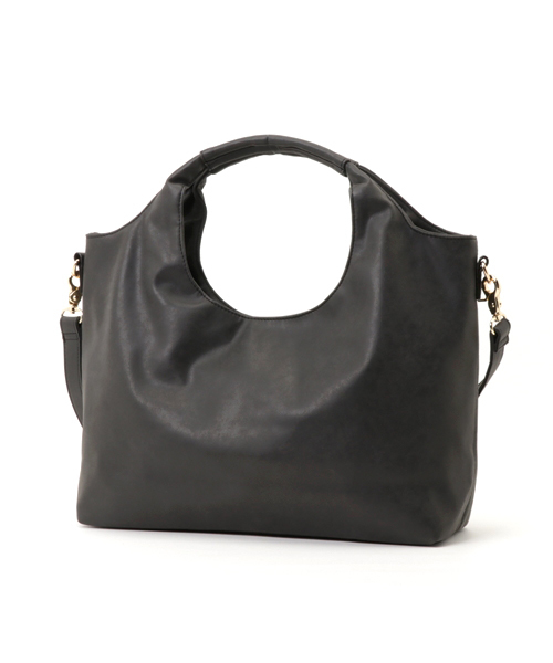 REAL CUBE(リアルキューブ)の「REAL CUBE フェイクレザー2WAYバッグ(ショルダーバッグ・レディース・モスグリーン/ワインレッド/オフホワイト/ブラック/モカ/ベージュ/オレンジ・FREE)」の8枚目の写真