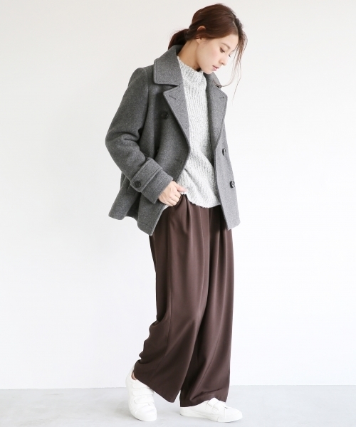 LEPSIM（レプシィム）の「タックイージーワイドパンツ　732746（その他パンツ・レディース・ブラウン/ネイビー/ブラック/アイボリー・LARGE/MEDIUM）」の8枚目の写真