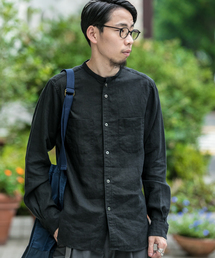 WORK NOT WORK URBAN RESEARCH | WORK NOT WORK　フレンチリネンナローバンドカラーシャツ(シャツ/ブラウス)