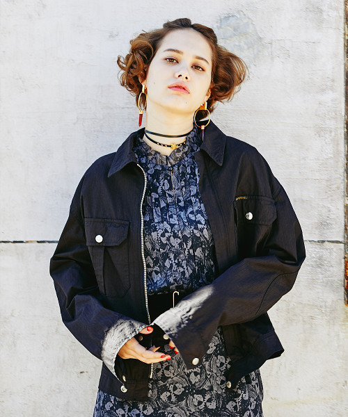 HYSTERIC GLAMOUR（ヒステリックグラマー）の「ワークJK（ブルゾン・レディース・インディゴブルー/カーキ/ブラック・SMALL/MEDIUM）」の2枚目の写真