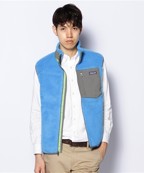 BEAMS（ビームス）の「Patagonia / “CLASSIC RETRO－X” VEST（ベスト・メンズ・ナチュラル/ブルー・X-SMALL/SMALL/MEDIUM）」の5枚目の写真