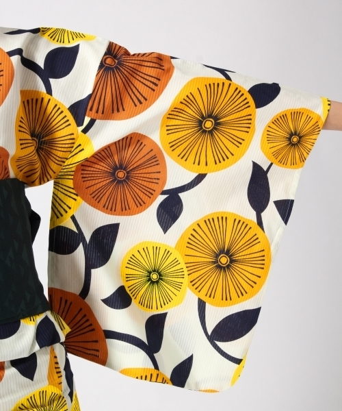GLOBAL WORK（グローバルワーク）の「ユカタセットWomen/746163（浴衣・レディース・ネイビー/その他1/イエロー・FREE）」の22枚目の写真