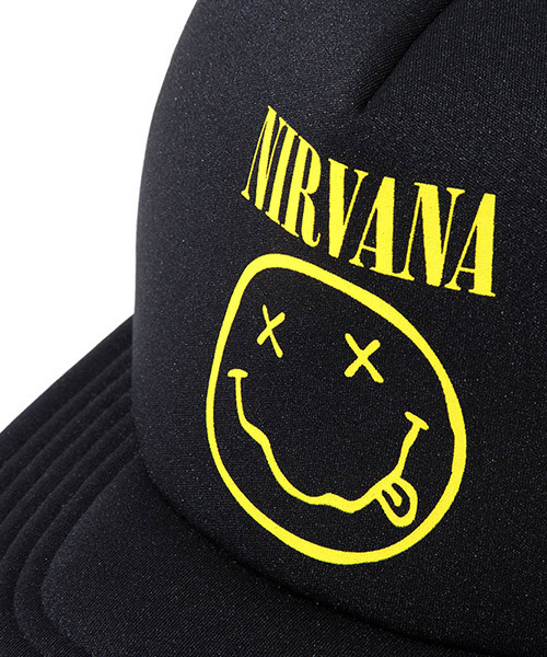 NUMBER (N)INE（ナンバーナイン）の「NUMBER (N)INExNIRVANA_MESH CAP_XX（キャップ・メンズ・ブラック×ブラック/ブラック×ホワイト・ONE SIZE）」の5枚目の写真