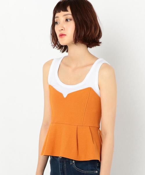 Another Edition（アナザーエディション）の「BONDINGﾍﾟﾌﾟﾗﾑﾋﾞｽﾁｪ（チューブトップ・レディース・オレンジ/パープル/モカ・FREE）」の3枚目の写真