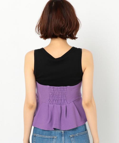 Another Edition（アナザーエディション）の「BONDINGﾍﾟﾌﾟﾗﾑﾋﾞｽﾁｪ（チューブトップ・レディース・オレンジ/パープル/モカ・FREE）」の9枚目の写真