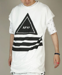 rovtski【ビッグシルエット】フロントインノースリーブオーバーサイズＴシャツ/6C17051901