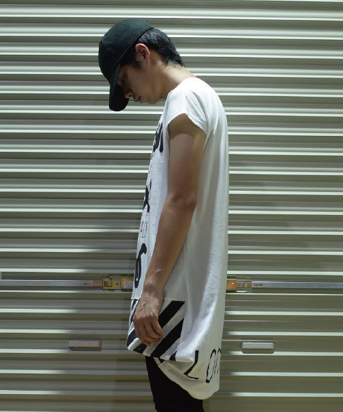 rovtski（ロフトスキー）の「rovtski【ビッグシルエット】フロントインノースリーブオーバーサイズＴシャツ/6C17051901（Tシャツ/カットソー・メンズ・ブラック系その他2/ホワイト系その他/ホワイト系その他3/ホワイト系その他2/ブラック系その他/ブラック系その他3・FREE）」の21枚目の写真