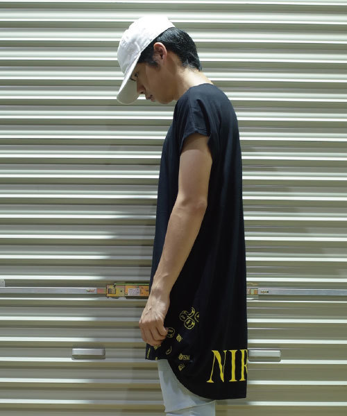 rovtski（ロフトスキー）の「rovtski【ビッグシルエット】フロントインノースリーブオーバーサイズＴシャツ/6C17051901（Tシャツ/カットソー・メンズ・ブラック系その他2/ホワイト系その他/ホワイト系その他3/ホワイト系その他2/ブラック系その他/ブラック系その他3・FREE）」の11枚目の写真