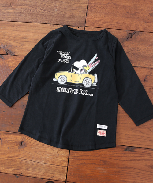 CUBE SUGAR（キューブシュガー）の「天竺ピーチ起毛 スヌーピー 7分袖Tシャツ（Tシャツ/カットソー・レディース・ホワイト/ブラック/グリーン・M）」の20枚目の写真