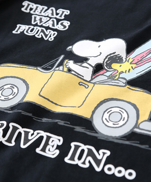 CUBE SUGAR（キューブシュガー）の「天竺ピーチ起毛 スヌーピー 7分袖Tシャツ（Tシャツ/カットソー・レディース・ホワイト/ブラック/グリーン・M）」の22枚目の写真