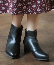 SESTO | シャープトゥのローヒールショートブーツ(ブーツ)
