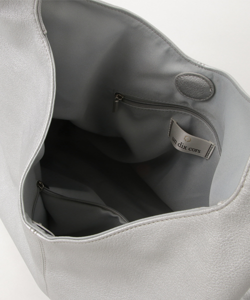 un dix cors（アンディコール）の「メタリックBAG（ハンドバッグ・レディース・シルバー/ブロンズ・ﾌﾘ-）」の6枚目の写真