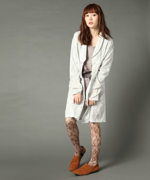 STORAMA（ストラマ）の「【STORAMA】トロンプルイユニットガウンシャツ（その他アウター・レディース・ネイビー/ブラック/ホワイト・SMALL/MEDIUM）」の2枚目の写真