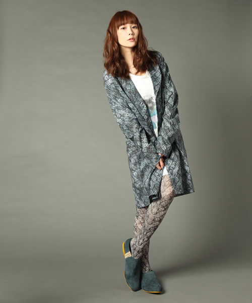 STORAMA（ストラマ）の「【STORAMA】トロンプルイユニットガウンシャツ（その他アウター・レディース・ネイビー/ブラック/ホワイト・SMALL/MEDIUM）」の3枚目の写真