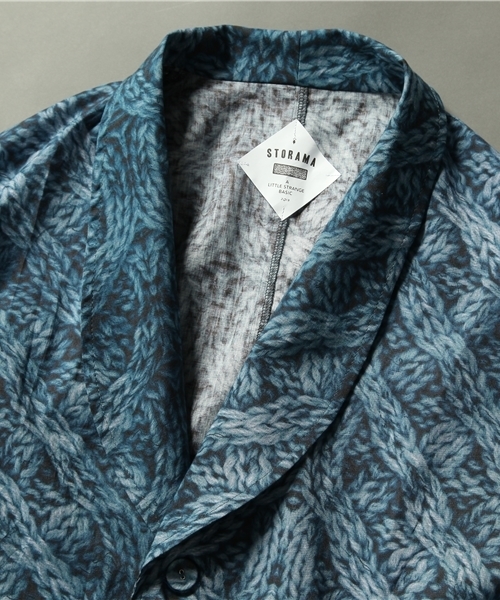 STORAMA（ストラマ）の「【STORAMA】トロンプルイユニットガウンシャツ（その他アウター・レディース・ネイビー/ブラック/ホワイト・SMALL/MEDIUM）」の4枚目の写真