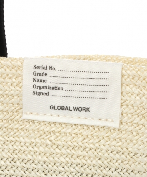 GLOBAL WORK(グローバルワーク)の「ザツザイトートバッグMサイズ/788744(トートバッグ・メンズ・ブラック/ベージュ・FREE)」の6枚目の写真