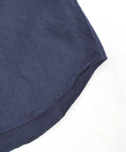 ROOPTOKYO（ループトウキョウ）の「国産 Herdmans Linen ボタンダウンL/Sシャツ（シャツ/ブラウス・メンズ・ホワイト/ネイビー・L/M）」の14枚目の写真