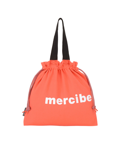 mercibeaucoup,(メルシーボークー)の「S 小巾着かのこ(エコバッグ/サブバッグ・レディース・ライトグリーン/オレンジ・フリー)」の2枚目の写真