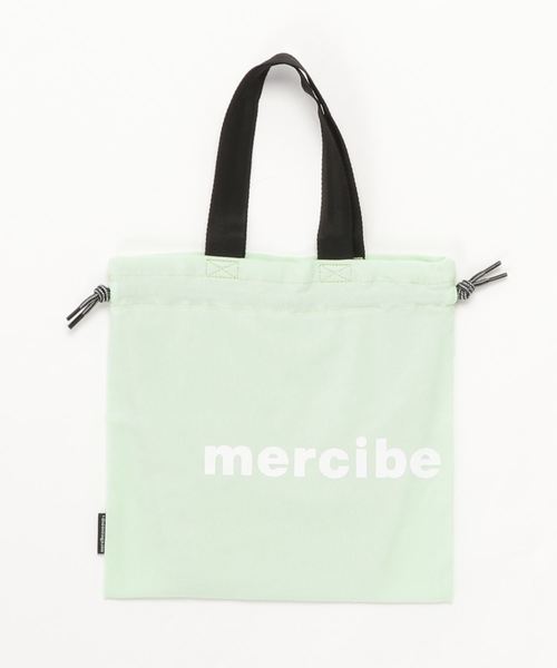 mercibeaucoup,(メルシーボークー)の「S 小巾着かのこ(エコバッグ/サブバッグ・レディース・ライトグリーン/オレンジ・フリー)」の3枚目の写真