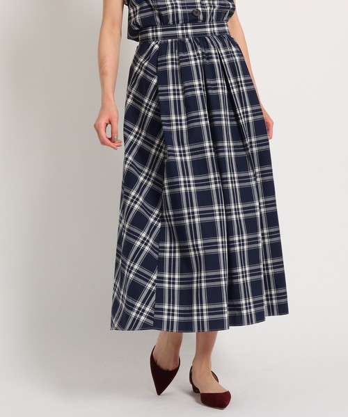Dressterior ドレステリア の 洗える タイプライターチェックスカート スカート Wear Dressterior ドレステリア の 洗える タイプライターチェックスカート スカート Wear