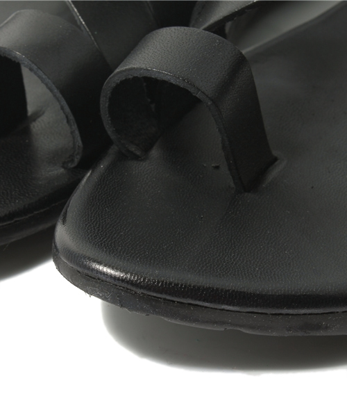 martinique（マルティニーク）の「MAURO de BARI/レザーサンダル（サンダル・メンズ・ブラック/ダークブラウン・41/42/43/44）」の7枚目の写真