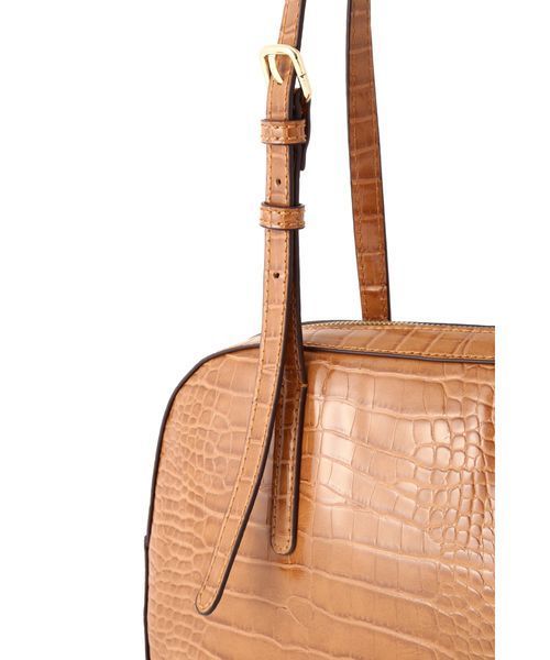 NATURAL BEAUTY BASIC（ナチュラルビューティーベーシック）の「【雑誌掲載】クロコ型押しショルダー（ショルダーバッグ・レディース・ブルー/キャメル・ﾌﾘ-）」の6枚目の写真