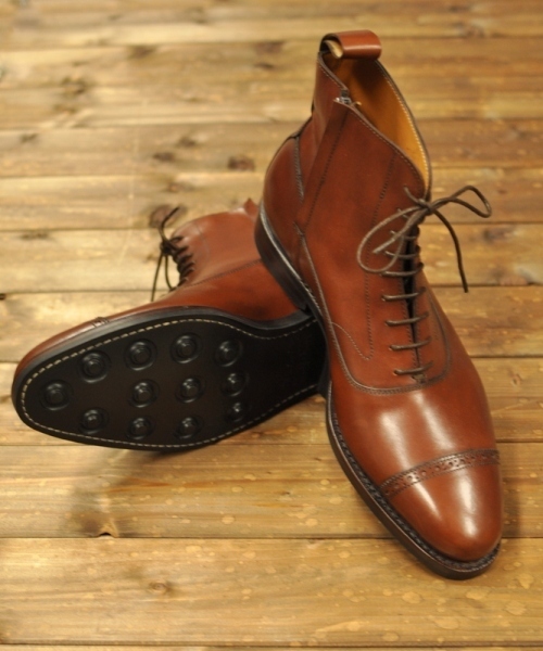 green label relaxing（グリーンレーベルリラクシング）の「□[ジャランスリウァヤ]JALAN SRIWIJAYA CAP TOE ブーツ（ブーツ・メンズ・ブラック/ブラウン・40/43/39/41/42）」の2枚目の写真