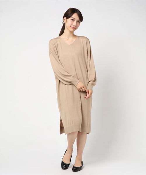 Vネックニットワンピース ワンピース Earth セール ワンピース Music Ecology アースミュージックアンドエコロジー のワンピース Vネックニットワンピース 181hh0000 をセール価格で購入できます Earth Earth Music Ecology アースミュージックアンド