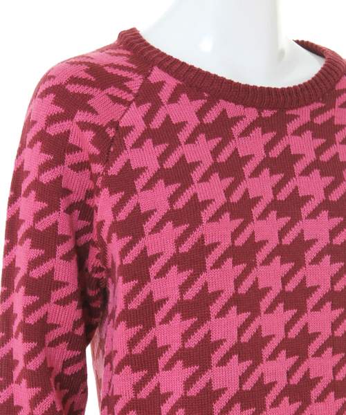 WC（ダブル シー）の「wc/千鳥柄ニット（ニット/セーター・レディース・ブルー/イエロー/ピンク・FREE）」の8枚目の写真