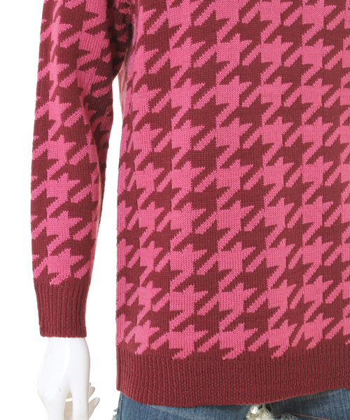 WC（ダブル シー）の「wc/千鳥柄ニット（ニット/セーター・レディース・ブルー/イエロー/ピンク・FREE）」の9枚目の写真