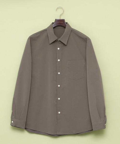 EMMA CLOTHES（エマクローズ）の「高密度レギュラーカラーワイドシャツ（シャツ/ブラウス・メンズ・ライトブルー/ネイビー/グレー/ライトグリーン/ライトベージュ・M/L）」の21枚目の写真