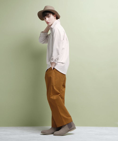 EMMA CLOTHES（エマクローズ）の「高密度レギュラーカラーワイドシャツ（シャツ/ブラウス・メンズ・ライトブルー/ネイビー/グレー/ライトグリーン/ライトベージュ・M/L）」の10枚目の写真