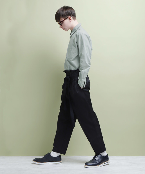 EMMA CLOTHES（エマクローズ）の「高密度レギュラーカラーワイドシャツ（シャツ/ブラウス・メンズ・ライトブルー/ネイビー/グレー/ライトグリーン/ライトベージュ・M/L）」の6枚目の写真